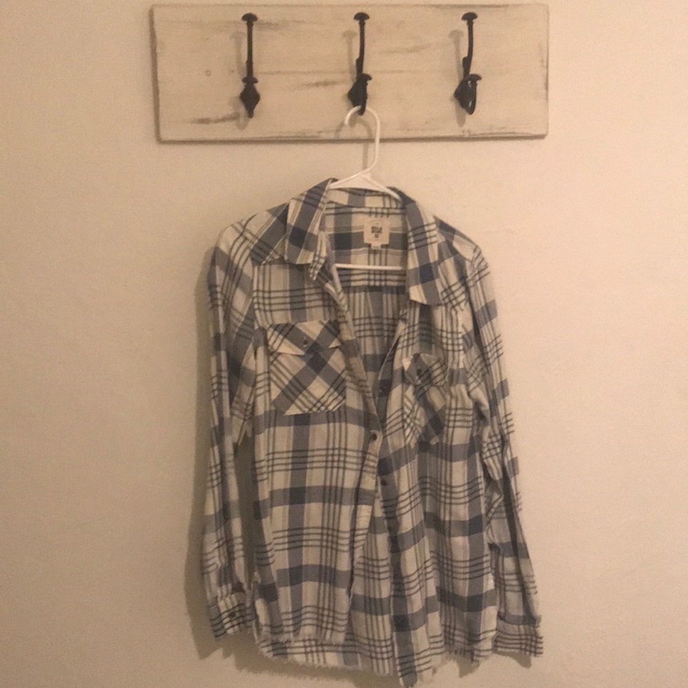 Plaid button down